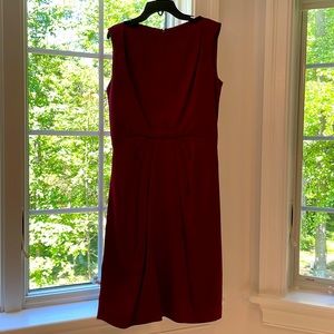 Zac Posen Burgundy Sheath Cocktail Dress Size 6 US